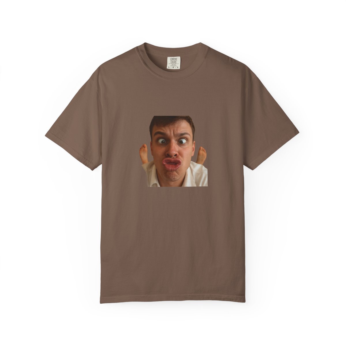 Exaggerated Wide-Eyed Funny Face T-Shirt - Official t-shirts merchandise