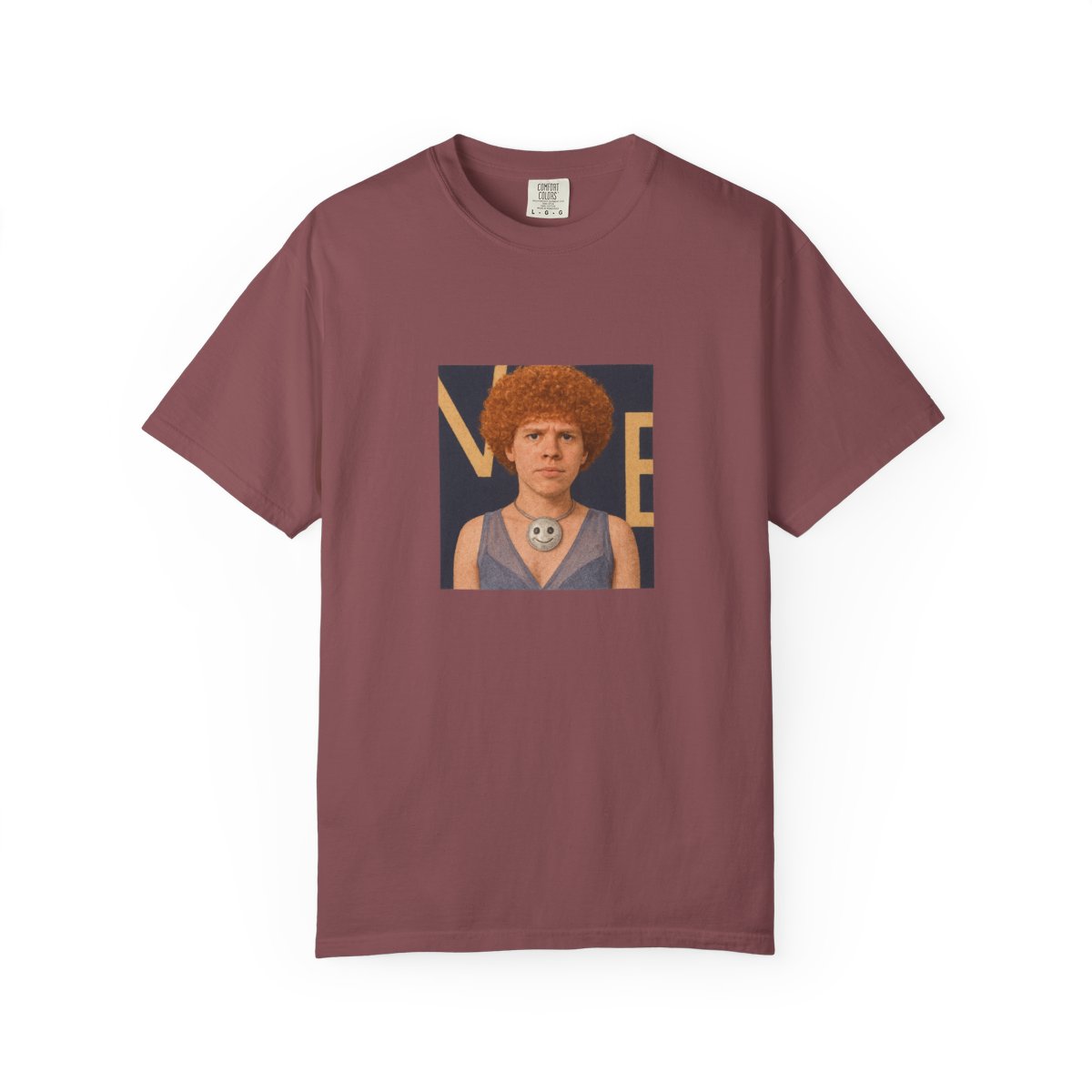 Fiery Orange Curls Artistic Portrait T-Shirt - Official t-shirts merchandise