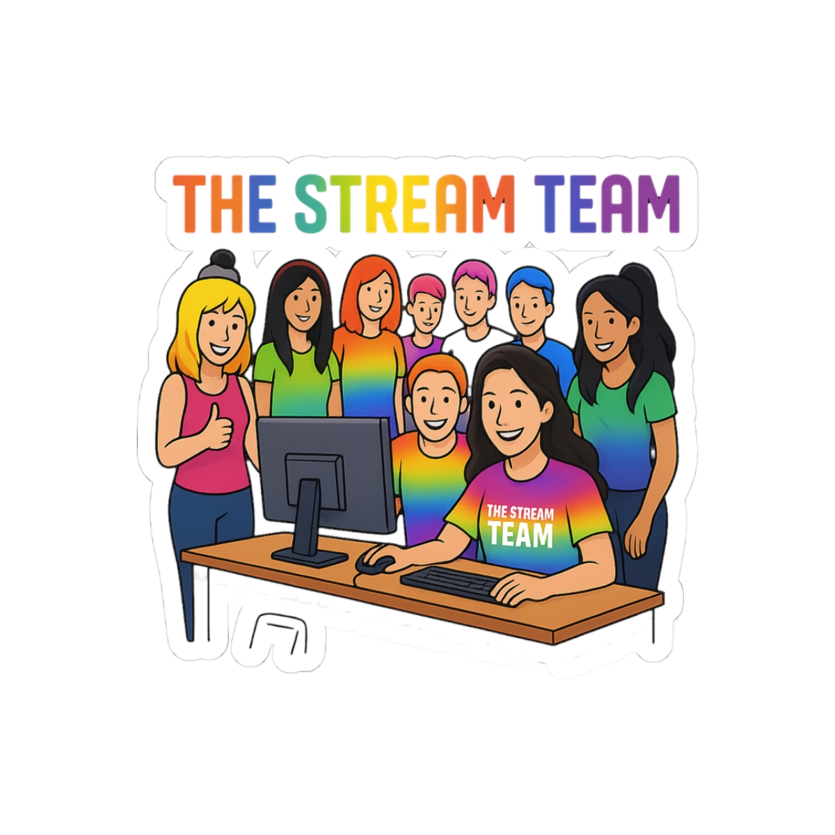 The Stream Team Gamer Sticker - Official stickers merchandise
