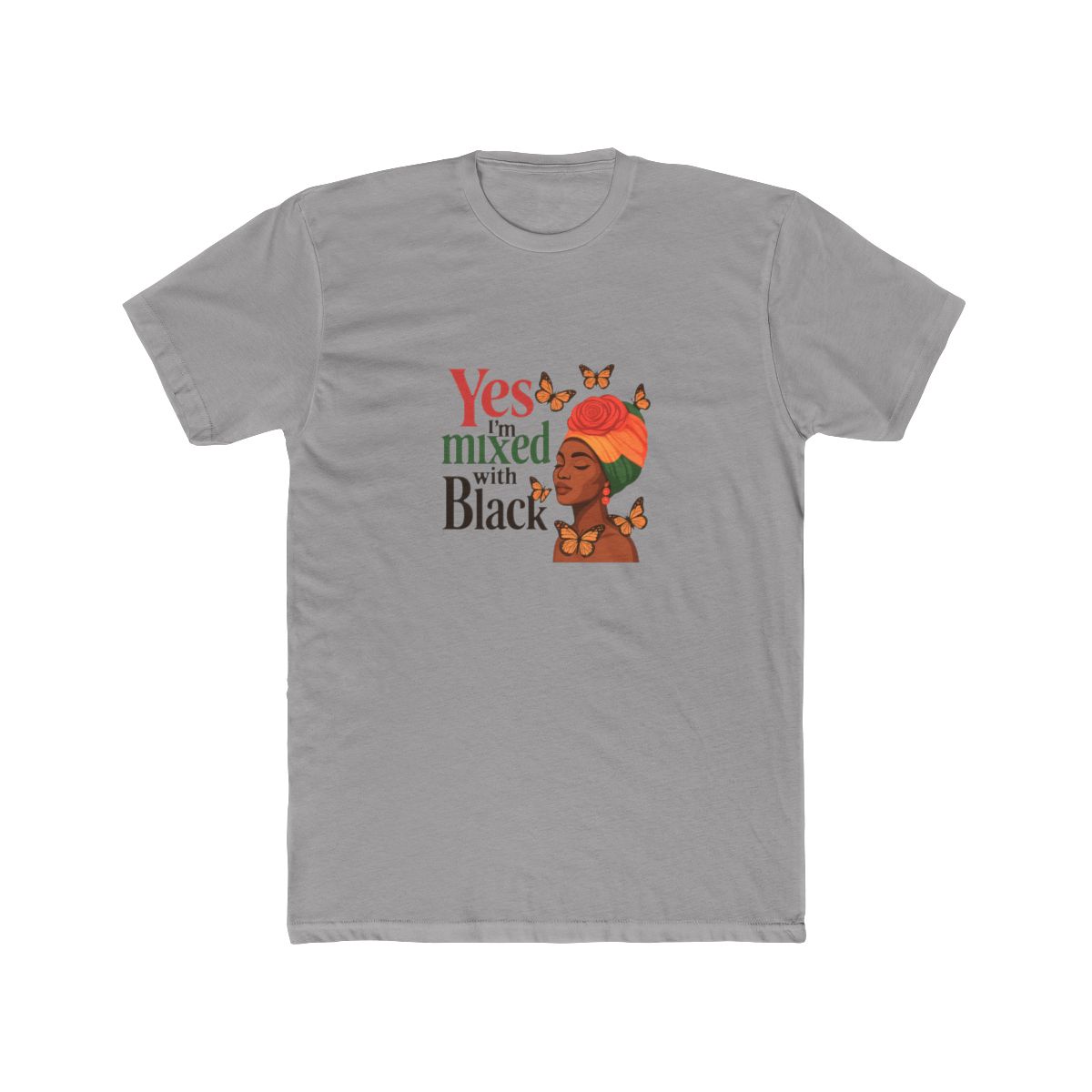 Yes I'm Mixed with Black Colorful Headwrap T Shirt - Official t-shirts merchandise