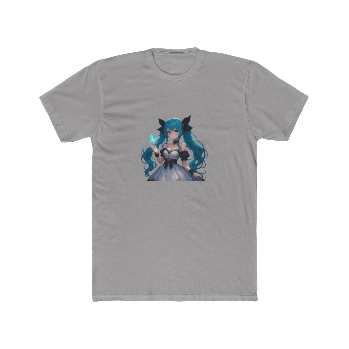 Ethereal Blue-Haired Anime Kawaii Otaku T-Shirt - Official t-shirts merchandise
