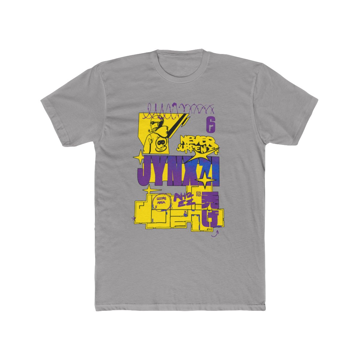 Jynxzi Never Mind Yellow and Purple Limited Edition T Shirt - Official T-Shirts merchandise