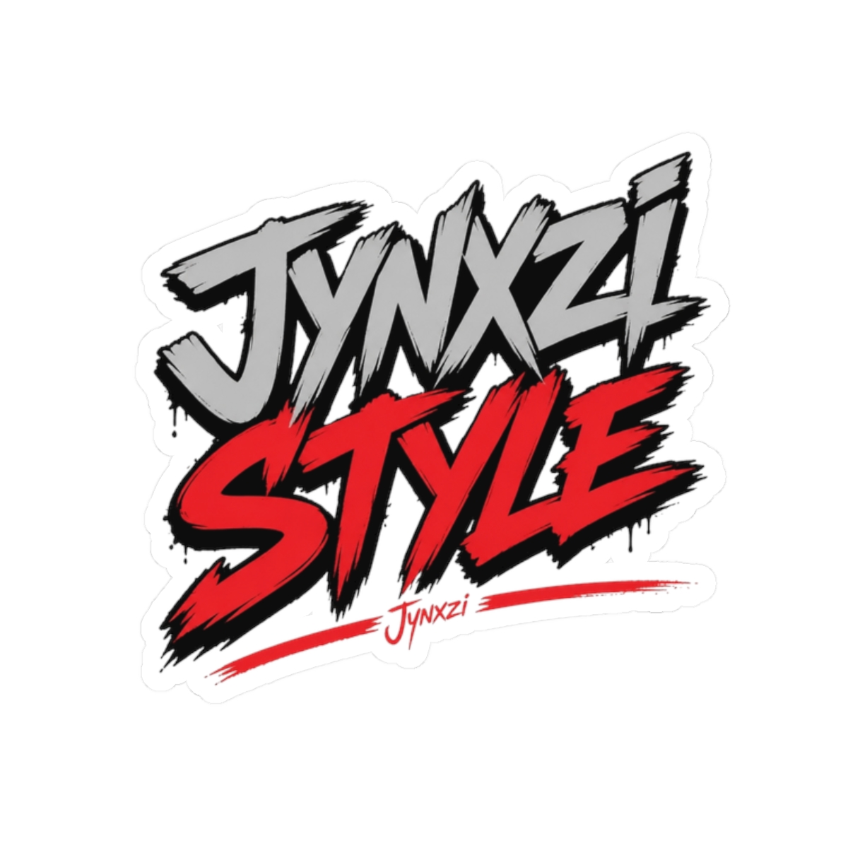 Jynxzi "JYNXZI STYLE" Sticker - Official stickers merchandise