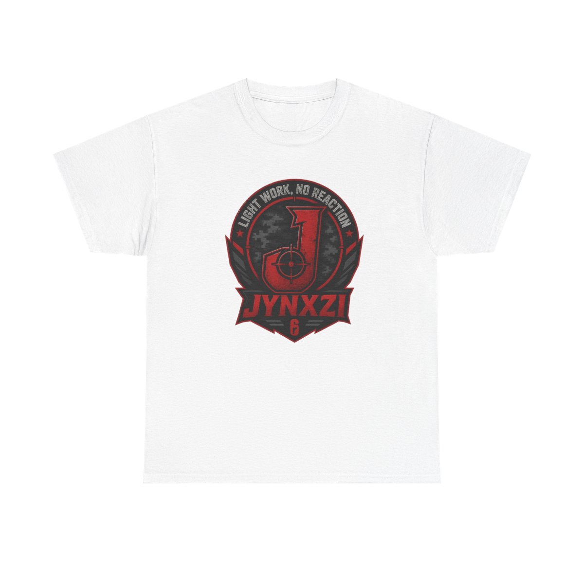 Jynxzi "Light Work, No Reaction" Unisex Tee - Official t-shirts merchandise