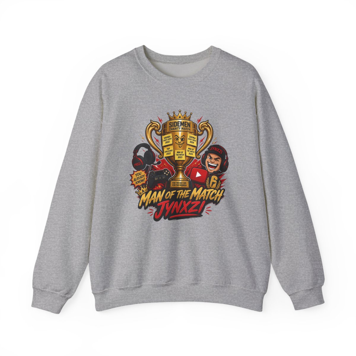 Jynxzi "Man of the Match - Jynxzi" Crewneck - Official sweatshirts merchandise